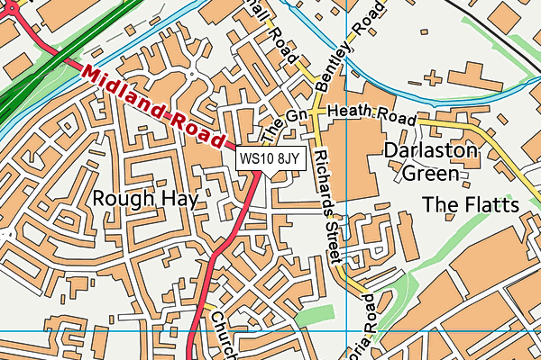 WS10 8JY map - OS VectorMap District (Ordnance Survey)