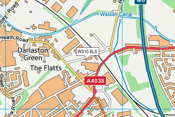 WS10 8LX map - OS VectorMap District (Ordnance Survey)
