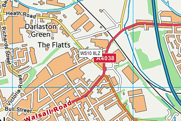 WS10 8LZ map - OS VectorMap District (Ordnance Survey) WS10 8LZ map - OS VectorMap District (Ordnance Survey)