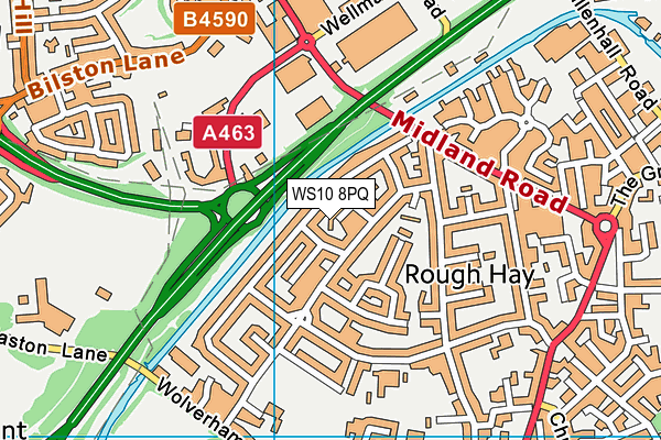 WS10 8PQ map - OS VectorMap District (Ordnance Survey) WS10 8PQ map - OS VectorMap District (Ordnance Survey)