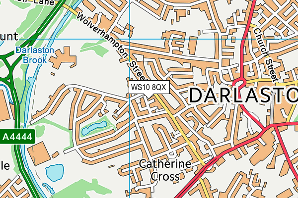 WS10 8QX map - OS VectorMap District (Ordnance Survey)