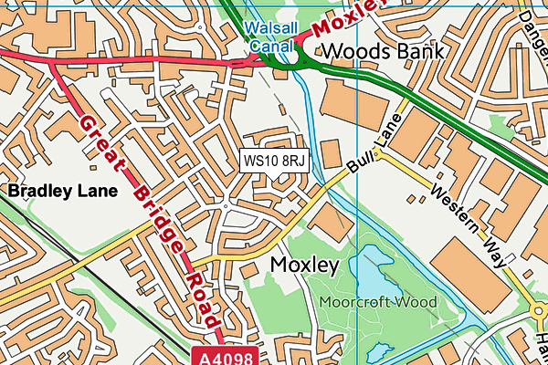 WS10 8RJ map - OS VectorMap District (Ordnance Survey) WS10 8RJ map - OS VectorMap District (Ordnance Survey)