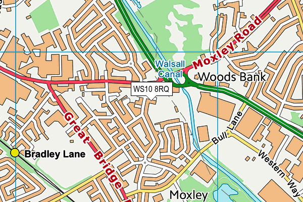 WS10 8RQ map - OS VectorMap District (Ordnance Survey)