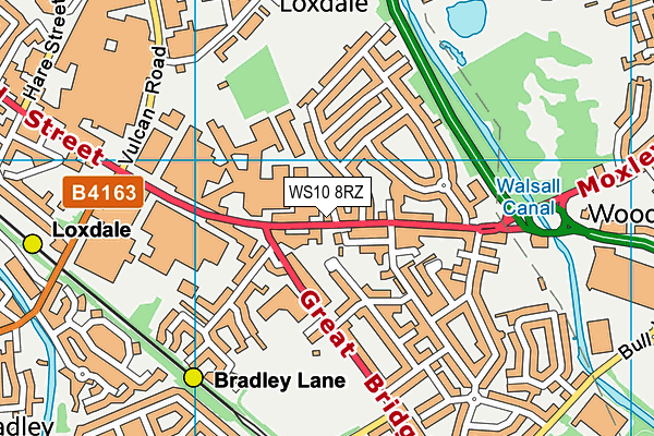 WS10 8RZ map - OS VectorMap District (Ordnance Survey) WS10 8RZ map - OS VectorMap District (Ordnance Survey)