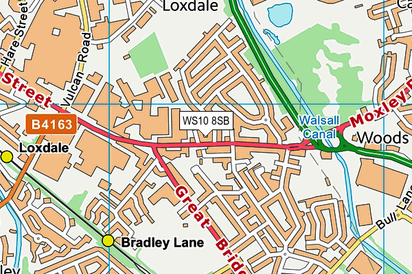 WS10 8SB map - OS VectorMap District (Ordnance Survey)