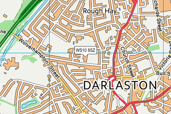 WS10 8SZ map - OS VectorMap District (Ordnance Survey)