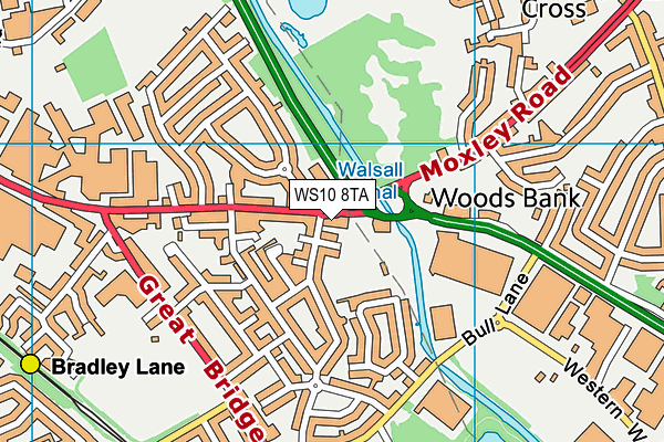 WS10 8TA map - OS VectorMap District (Ordnance Survey) WS10 8TA map - OS VectorMap District (Ordnance Survey)