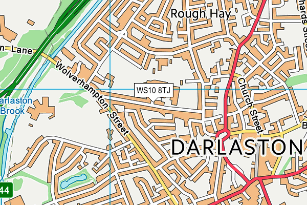 WS10 8TJ map - OS VectorMap District (Ordnance Survey)