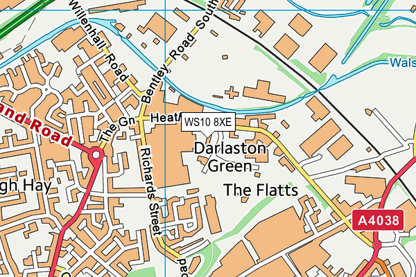 WS10 8XE map - OS VectorMap District (Ordnance Survey)
