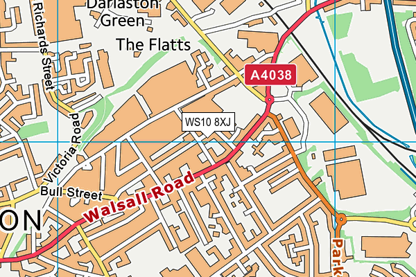 WS10 8XJ map - OS VectorMap District (Ordnance Survey) WS10 8XJ map - OS VectorMap District (Ordnance Survey)