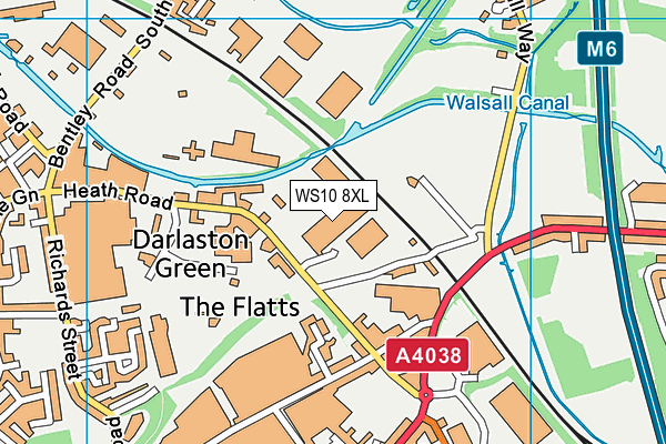 WS10 8XL map - OS VectorMap District (Ordnance Survey)