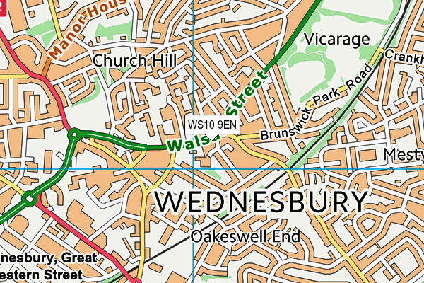 WS10 9EN map - OS VectorMap District (Ordnance Survey) WS10 9EN map - OS VectorMap District (Ordnance Survey)