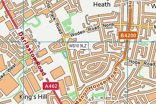 WS10 9LZ map - OS VectorMap District (Ordnance Survey) WS10 9LZ map - OS VectorMap District (Ordnance Survey)