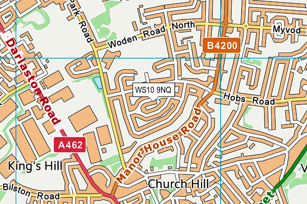WS10 9NQ map - OS VectorMap District (Ordnance Survey) WS10 9NQ map - OS VectorMap District (Ordnance Survey)