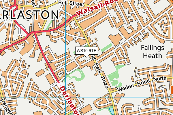 WS10 9TE map - OS VectorMap District (Ordnance Survey) WS10 9TE map - OS VectorMap District (Ordnance Survey)