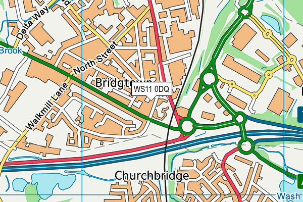 WS11 0DQ map - OS VectorMap District (Ordnance Survey) WS11 0DQ map - OS VectorMap District (Ordnance Survey)