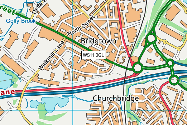 WS11 0GL map - OS VectorMap District (Ordnance Survey) WS11 0GL map - OS VectorMap District (Ordnance Survey)
