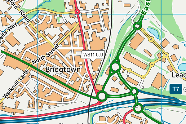 WS11 0JJ map - OS VectorMap District (Ordnance Survey) WS11 0JJ map - OS VectorMap District (Ordnance Survey)