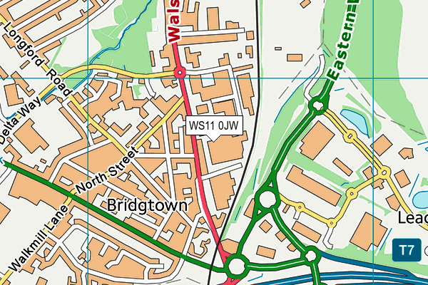 WS11 0JW map - OS VectorMap District (Ordnance Survey) WS11 0JW map - OS VectorMap District (Ordnance Survey)