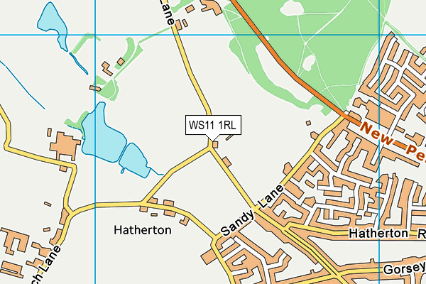 WS11 1RL map - OS VectorMap District (Ordnance Survey) WS11 1RL map - OS VectorMap District (Ordnance Survey)