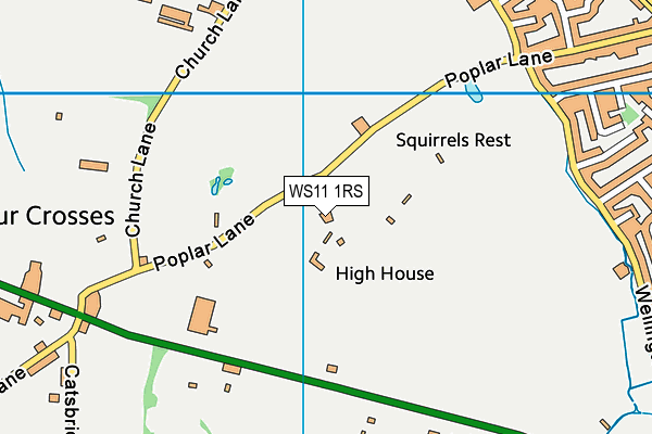WS11 1RS map - OS VectorMap District (Ordnance Survey) WS11 1RS map - OS VectorMap District (Ordnance Survey)