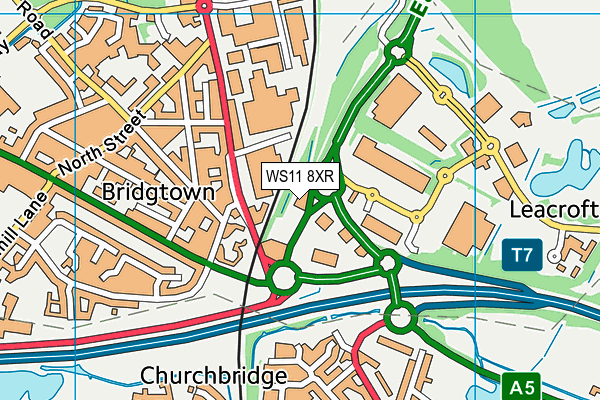 WS11 8XR map - OS VectorMap District (Ordnance Survey) WS11 8XR map - OS VectorMap District (Ordnance Survey)