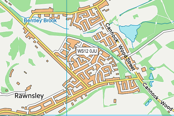 WS12 0JU map - OS VectorMap District (Ordnance Survey) WS12 0JU map - OS VectorMap District (Ordnance Survey)