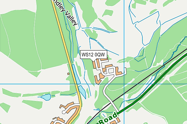WS12 0QW map - OS VectorMap District (Ordnance Survey) WS12 0QW map - OS VectorMap District (Ordnance Survey)