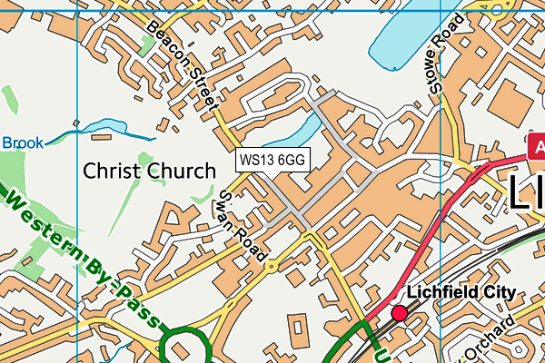 WS13 6GG map - OS VectorMap District (Ordnance Survey) WS13 6GG map - OS VectorMap District (Ordnance Survey)