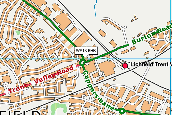 WS13 6HB map - OS VectorMap District (Ordnance Survey) WS13 6HB map - OS VectorMap District (Ordnance Survey)