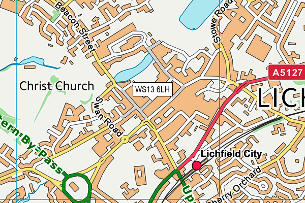 WS13 6LH map - OS VectorMap District (Ordnance Survey) WS13 6LH map - OS VectorMap District (Ordnance Survey)