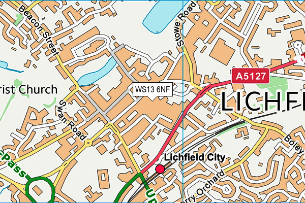 WS13 6NF map - OS VectorMap District (Ordnance Survey) WS13 6NF map - OS VectorMap District (Ordnance Survey)