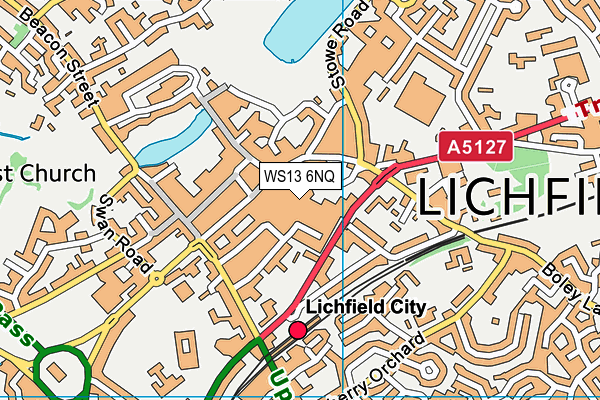 WS13 6NQ map - OS VectorMap District (Ordnance Survey) WS13 6NQ map - OS VectorMap District (Ordnance Survey)