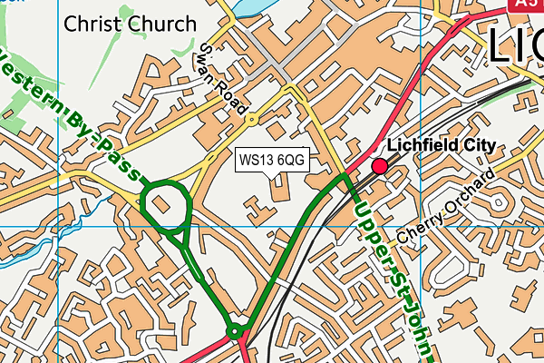 WS13 6QG map - OS VectorMap District (Ordnance Survey) WS13 6QG map - OS VectorMap District (Ordnance Survey)