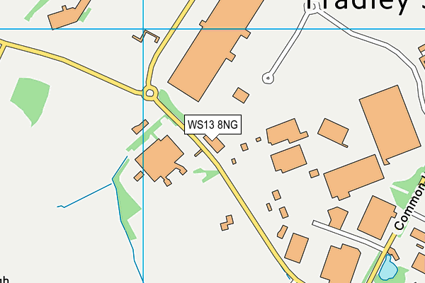 WS13 8NG map - OS VectorMap District (Ordnance Survey) WS13 8NG map - OS VectorMap District (Ordnance Survey)