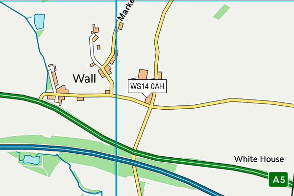 WS14 0AH map - OS VectorMap District (Ordnance Survey) WS14 0AH map - OS VectorMap District (Ordnance Survey)