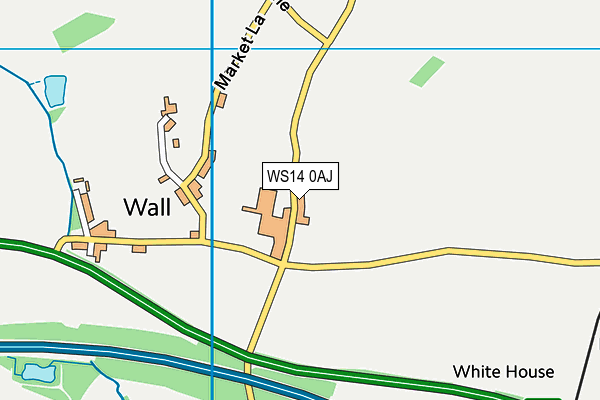 WS14 0AJ map - OS VectorMap District (Ordnance Survey) WS14 0AJ map - OS VectorMap District (Ordnance Survey)