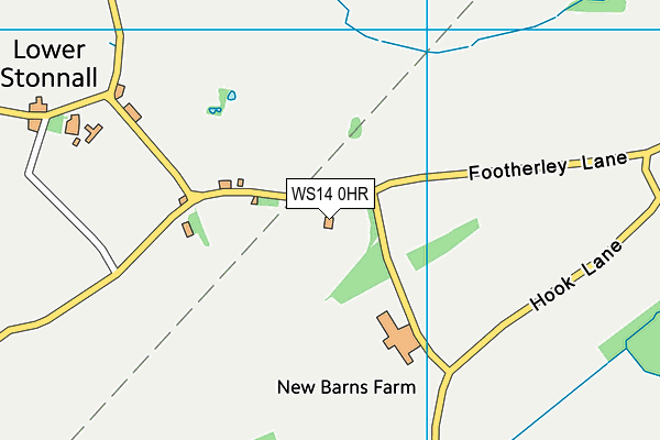 WS14 0HR map - OS VectorMap District (Ordnance Survey) WS14 0HR map - OS VectorMap District (Ordnance Survey)