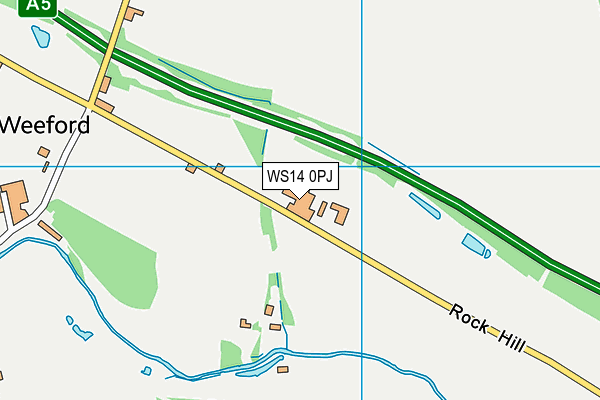WS14 0PJ map - OS VectorMap District (Ordnance Survey) WS14 0PJ map - OS VectorMap District (Ordnance Survey)