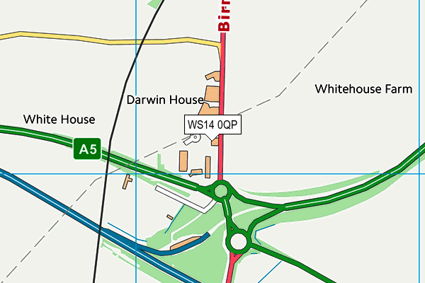WS14 0QP map - OS VectorMap District (Ordnance Survey) WS14 0QP map - OS VectorMap District (Ordnance Survey)