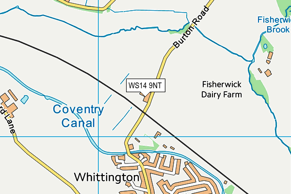 WS14 9NT map - OS VectorMap District (Ordnance Survey) WS14 9NT map - OS VectorMap District (Ordnance Survey)