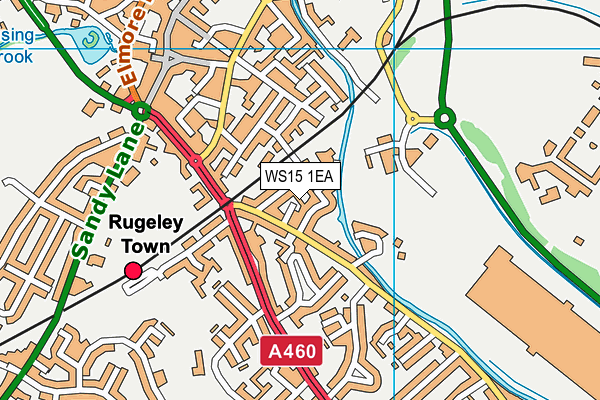 WS15 1EA map - OS VectorMap District (Ordnance Survey) WS15 1EA map - OS VectorMap District (Ordnance Survey)