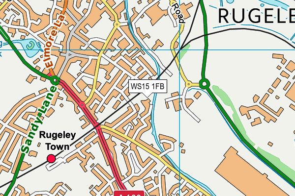 WS15 1FB map - OS VectorMap District (Ordnance Survey) WS15 1FB map - OS VectorMap District (Ordnance Survey)
