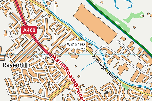WS15 1FQ map - OS VectorMap District (Ordnance Survey) WS15 1FQ map - OS VectorMap District (Ordnance Survey)