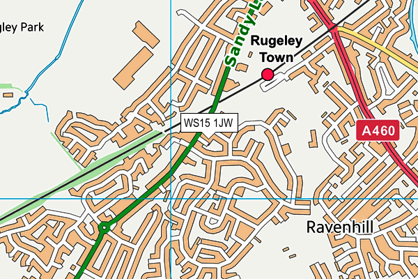 WS15 1JW map - OS VectorMap District (Ordnance Survey) WS15 1JW map - OS VectorMap District (Ordnance Survey)