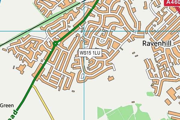 WS15 1LU map - OS VectorMap District (Ordnance Survey) WS15 1LU map - OS VectorMap District (Ordnance Survey)