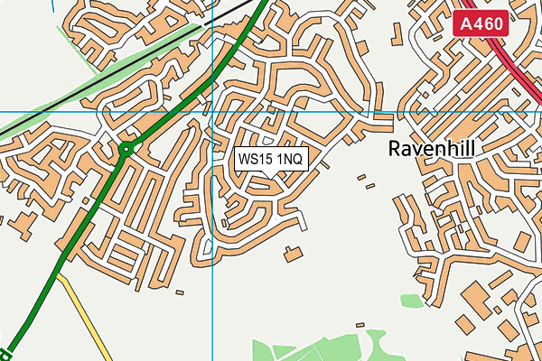 WS15 1NQ map - OS VectorMap District (Ordnance Survey) WS15 1NQ map - OS VectorMap District (Ordnance Survey)