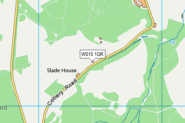 WS15 1QR map - OS VectorMap District (Ordnance Survey) WS15 1QR map - OS VectorMap District (Ordnance Survey)