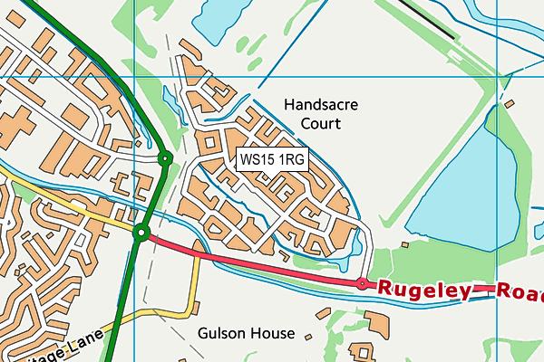 WS15 1RG map - OS VectorMap District (Ordnance Survey) WS15 1RG map - OS VectorMap District (Ordnance Survey)
