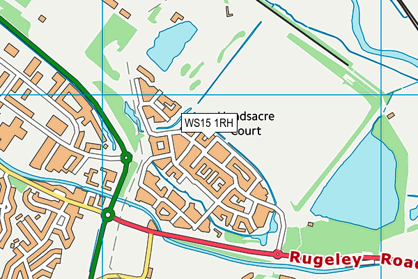 WS15 1RH map - OS VectorMap District (Ordnance Survey)